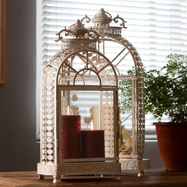 

candle holders iron creativity luxury candlestick diy metal retro holder candelabra hollow chandelier mariage home decoration ek50zt