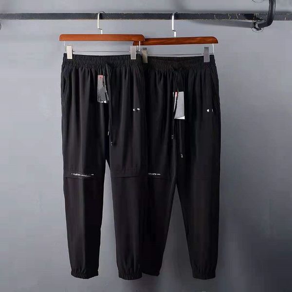 

design clothing summer 2021 new fashion men's elastic legged casual sportswear 062904, Black