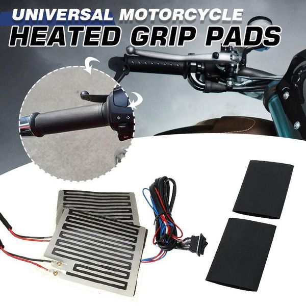 

handlebars universal 12v motorcycle scooter electric heating hand grips pads e-bike atv handlebar heated warmer cover