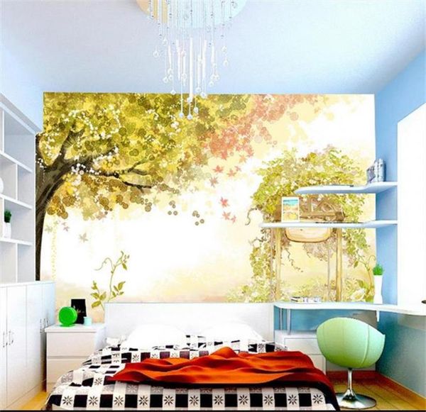 

wallpapers 3d wallpaper po custom kids room mural autumn landscape tree painting sofa tv background for wall