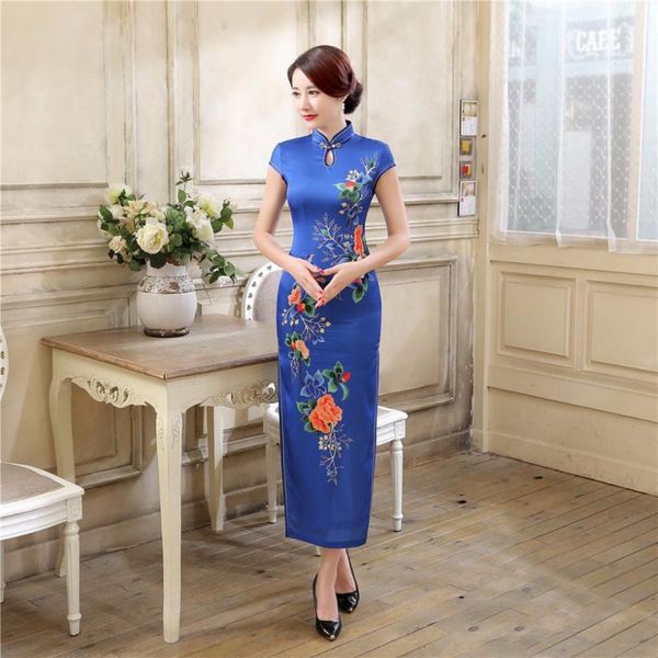 

shanghai story chinese qipao summer dresses cheong-sam long evening dress retro ethnic clothing, Red