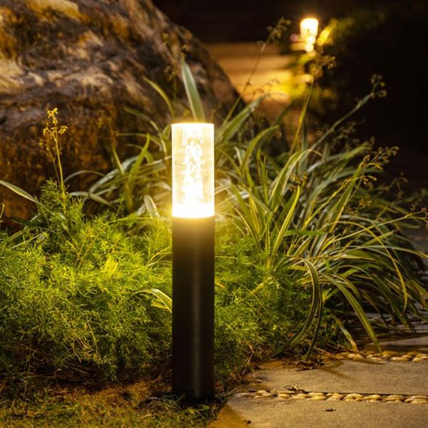 

lawn lamps outdoor 7w garden pathway post ip65 waterproof led lamp aluminum acrylic courtyard villa landscape bollards light