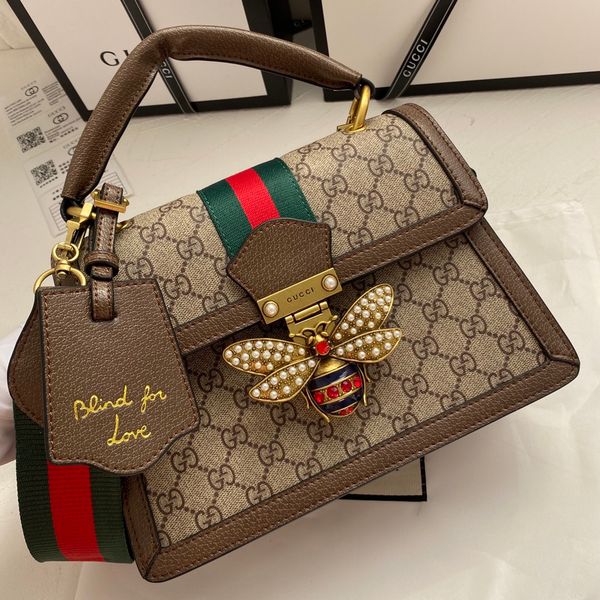 

guccci luxury designer handbag purse gg bee tote bag