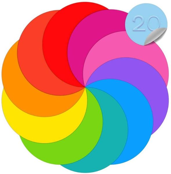

wall stickers 20 pcs dry erase dots circles colorful decoration whiteboard marker removable dot for home school classroom desk
