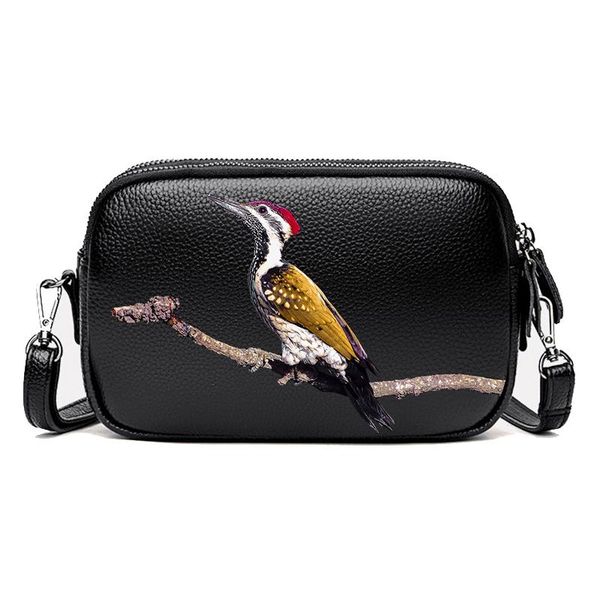 

evening bags 2021 mini shoulder bag women fashion ins genuine leather messenger purse simple style crossbody bird picture ani005