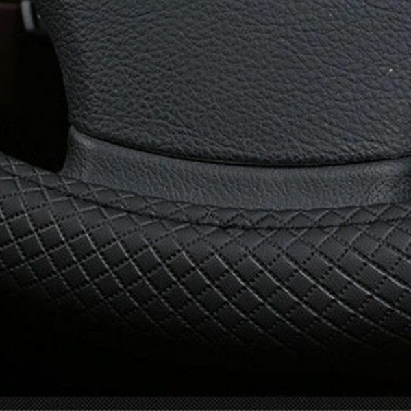 

steering wheel covers 14.5-15inch cover anti-skid black breathable leather sports
