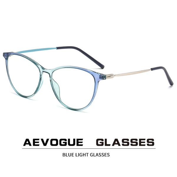 

sunglasses aevogue cat eye glasses of women anti blue light retro fashion accessories eyewear mirror frame ae1092, White;black