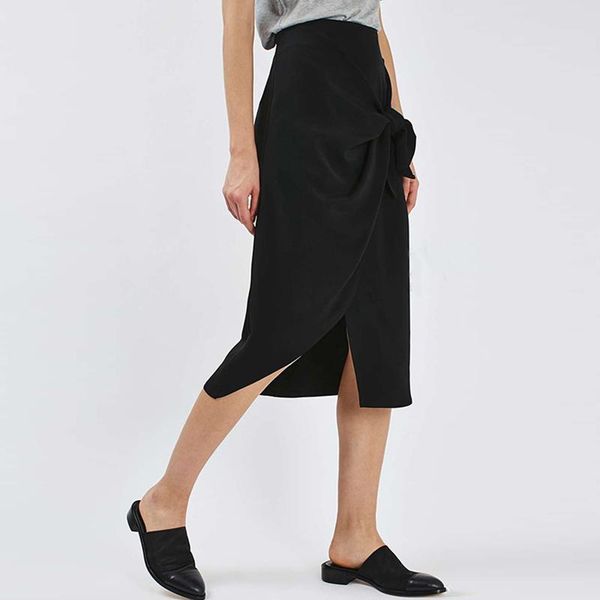 

skirts rockgeorge irregular high waist pencil womens knee-length bow summer skirt female saias na altura do joelho faldas mujer, Black