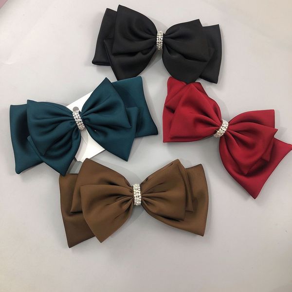 

korean net red oversized bow headdress hairpin, Golden;silver