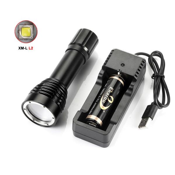 

ekaiou diving xml-2 ipx8 scuba underwater 100m video camera pography light torch flashlights torches