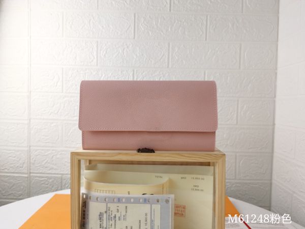

wholesale capucines wallet taurillon in beige women small genuine leather goods 4 colors card holder m61248, Red;black