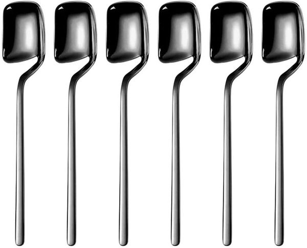 

forks 6pcs/set demitasse espresso spoons mini coffee 5.6 inche dessert sugar tea ice cream cake fruit set