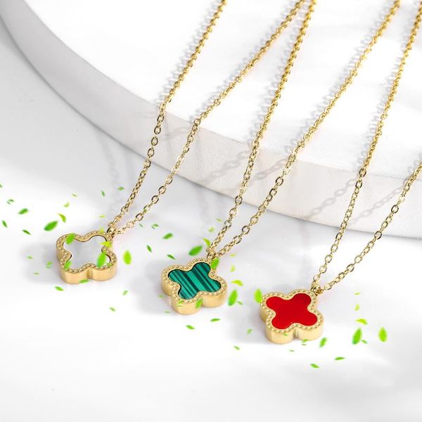 

pendant necklaces selling jewelry necklace for women classic rose gold girl gift link stainless steel chain, Silver