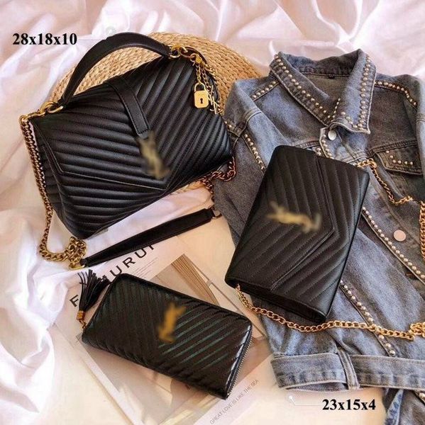 

selling luxury brand leather bag wallet hight quality handbags backpack womens shoulder handbag totes bags -l1421, Red;black