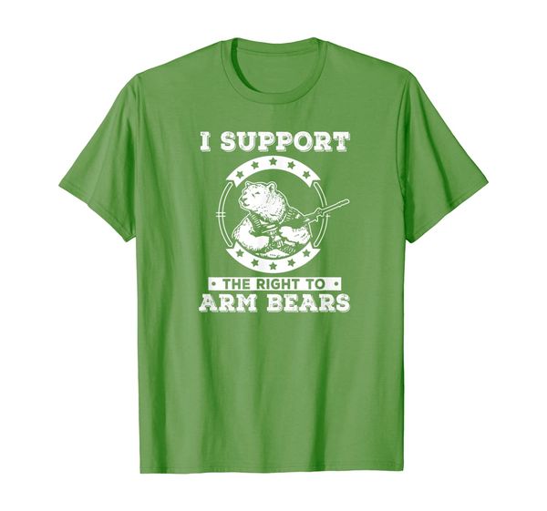 

i support the right to arm bears shirt, White;black
