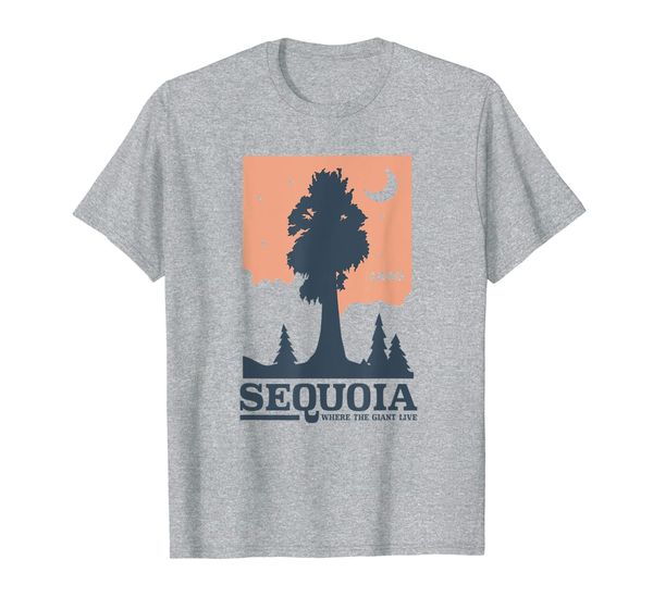 

california sequoia national park t-shirt, White;black