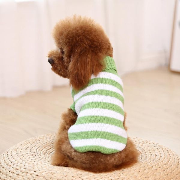 

pet dog sweater universal two-legged cat striped clothes warm knitted for small medium dogs apparel