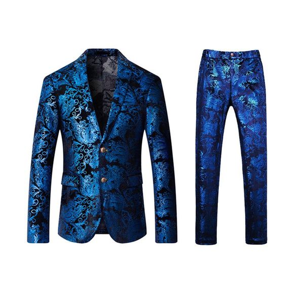 

men's suits & blazers (jacket+pants) 2021 two pieces men slim fit wedding grooms tuxedos one button formal prom business suit 5xl, White;black