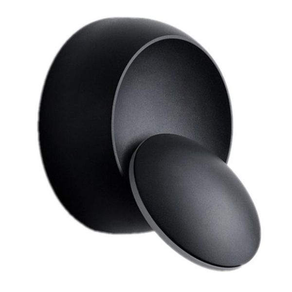 

led wall lamp 360 degree rotation adjustable bedside light white black creative modern aisle round