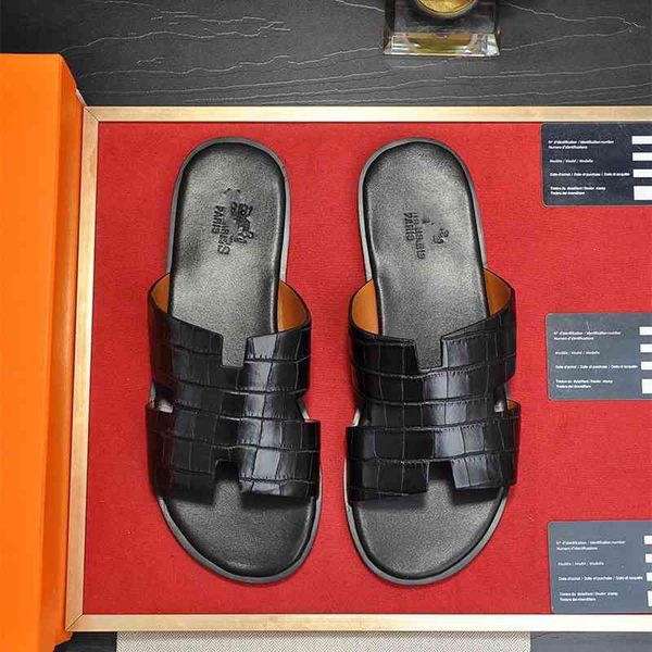 

men slippers luxury slides slide slipper summer shoes designer home indoor house beach room claquette homme slipers soft eva, Black