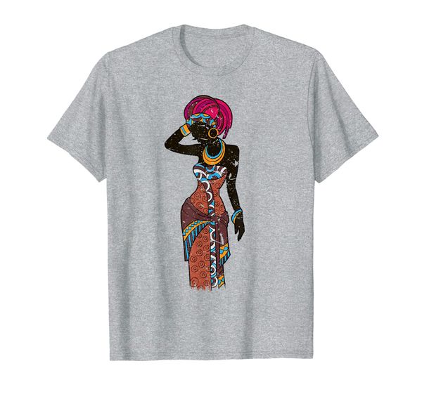 

afro black women t-shirt gift head wrap dashiki style, White;black