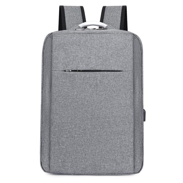 

business men's backpack multifunctional usb charging lapbag oxford cloth waterproof male casual bagpack