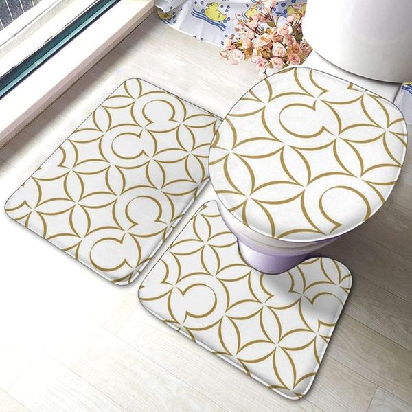 

bath mats art deco hidden mouse pa bathroom mat sets 3 piece set rugs memory foam toilet seat cover lid