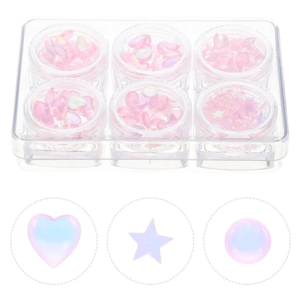 

nail art equipment 1 box of decorative charms colorful studs supplies, Silver