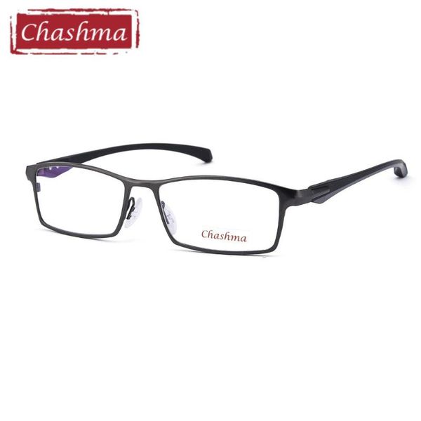 

chashma brand classic designer alloy eyewear male myopia glasses spectacle frame clear computer frames fashion sunglasses, Black