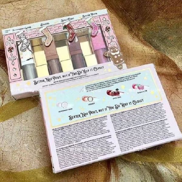 

makeup set better not pout but if you do keep it glossy rich and dazzling christmas treats gloss set 4pcs liquid lipstick