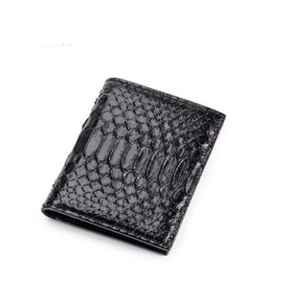 

wallets afanzhe import true python skin the wallet male brief paragraph more screens high-grade fashion men's, Red;black