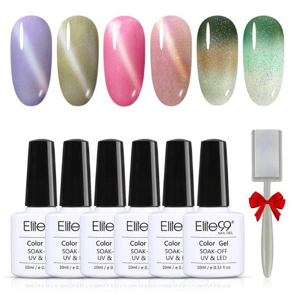 

nail art kits (6pcs)elite99 gel polish set kit soak off base manicure hybrid varnishes varnish uv temperature change