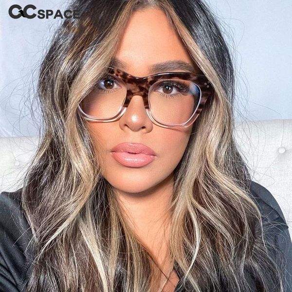 

fashion sunglasses frames 49742 big cat eye square glasses rice nail men women computer eyeglasses, Black