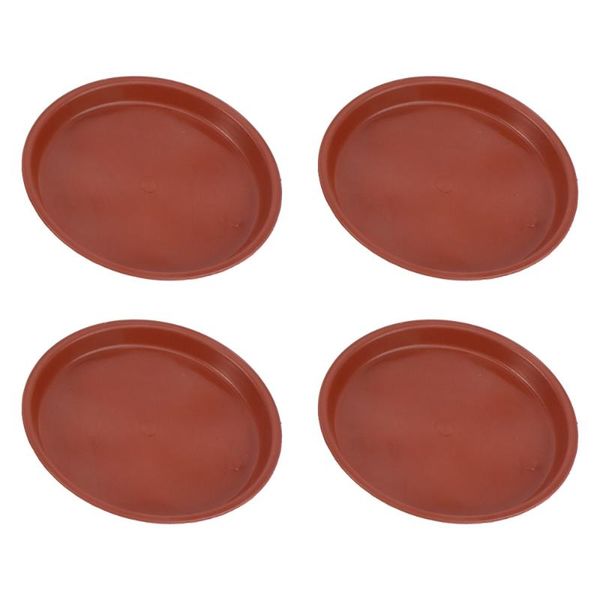 

10pcs plastic flowerpot drip tray plant pot saucer for fleshiness planter garden balcony - type 160 (red) planters & pots