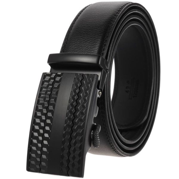 

belts belt men leather strap male metal automatic buckle for designer luxury cinturones, Black;brown