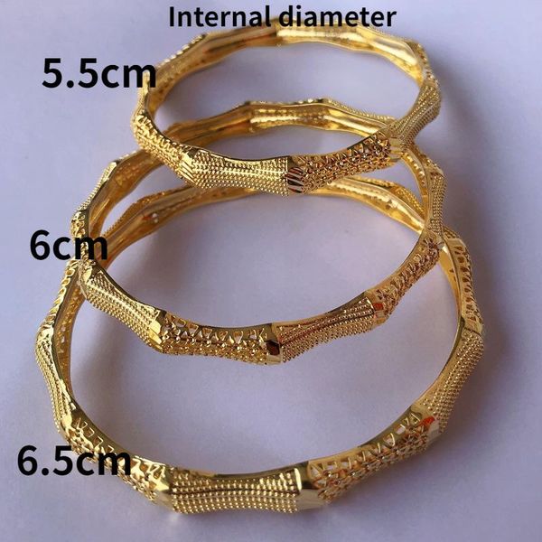 

bangle personality design slub geometric bracelet fashion ladies luxury gold plated suitable for wedding jewelry, Black