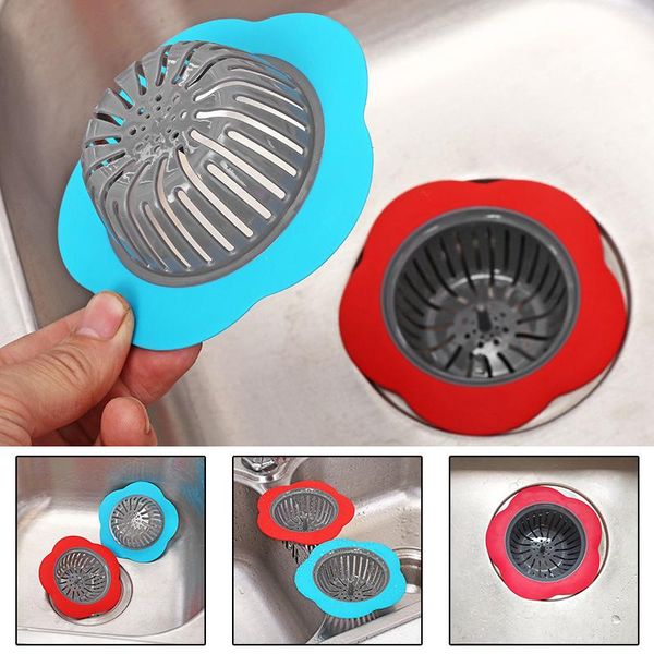 

colanders & strainers sink strainer silicone sieve kitchen filter mesh fillers for hair gootsteen zeef things accessories