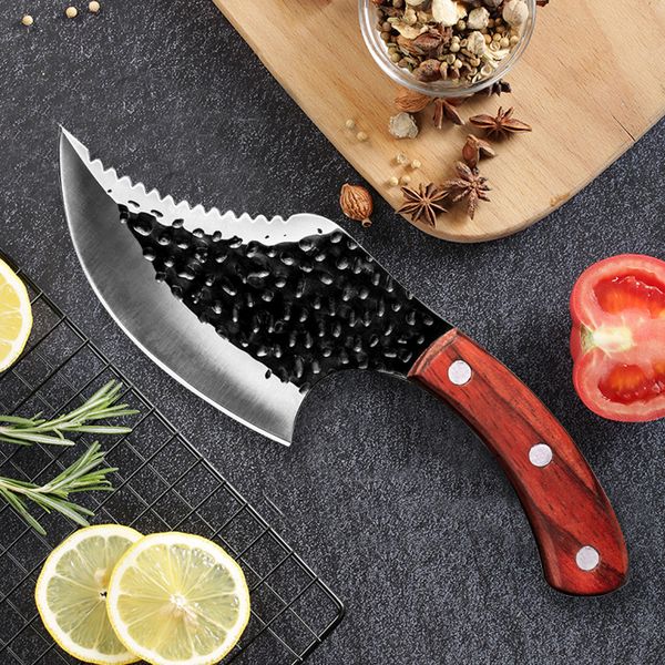 

5 inch boning kitchen knife handmade forged chef knife vegetabe cutter meat ceaver kiing fish saughtering knife