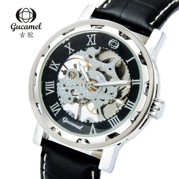 

wristwatches men's/mens watches automatic/mechanical/luxury watch men sport wristwatch mens reloj hombre, Slivery;brown