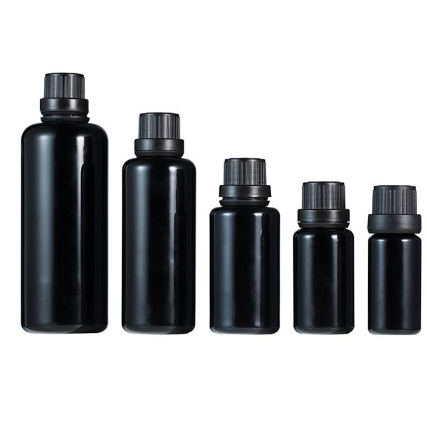 

10ml 30ml black essential oil liquid bottles small glass perfume sample vials