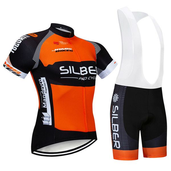

2021 new mens team short sleeve jersey bib shorts set racing outfits kits clothing, Black;red