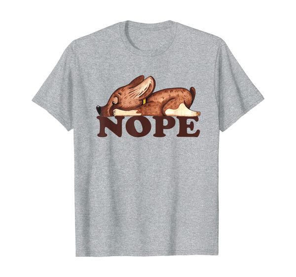 

Watercolor Nope Lazy Puppy Corgi T-Shirt, Mainly pictures