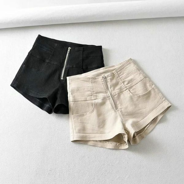 

women's jeans mom shorts empire waist vintage high women summer, Blue