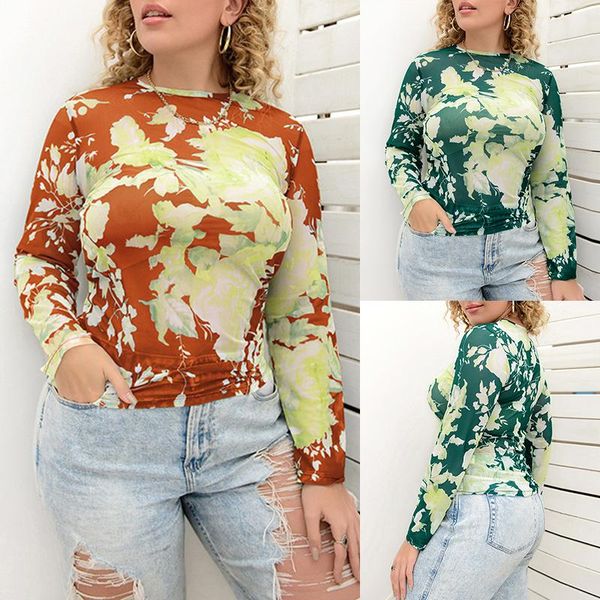 

women's t-shirt arrival tie-dye print long sleeve for women ladies clothes summer plus size streetwear crew neck tee shirt, White