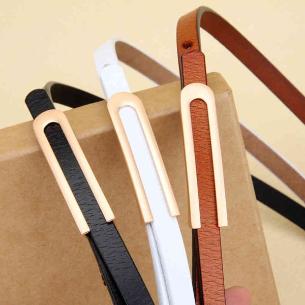

waistbands belts women's thin belt leather with skirt versatile fashion cow ins decorative suit waist, Black;brown