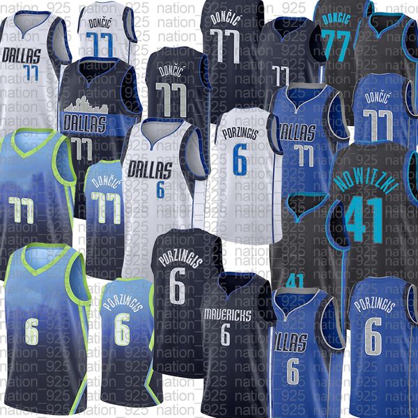 

basketball jerseykristaps porzingis dirk nowitzki luka doncic, Black;red