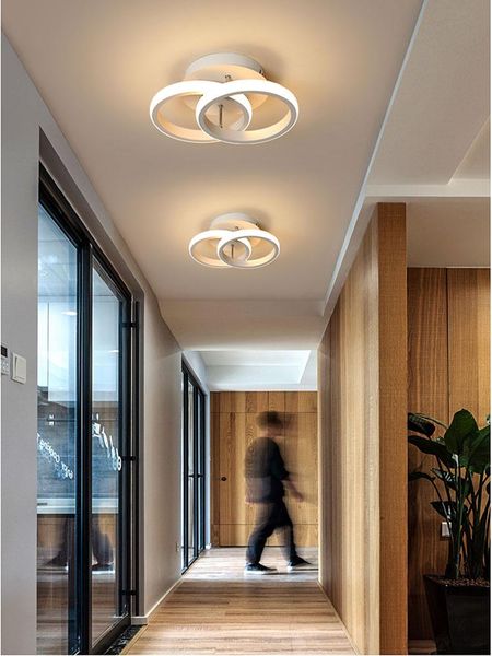 

chandeliers modern chandelier light home black&white led ceiling lamp for aisle corridor living room bedroom dining lamps