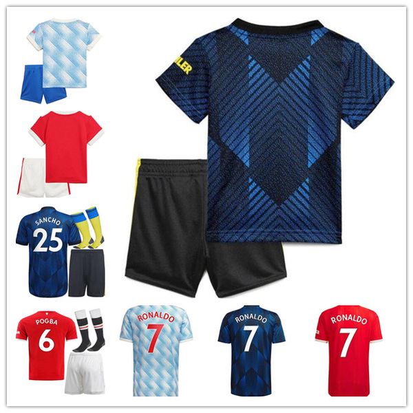 

#7 ronaldo #25 sancho home red soccer jersey 2021 2022 #11 greenwood #18 b.fernandes away shirt 21 22 #10 rashford #6 pogba #23 shaw footbal, Black;yellow