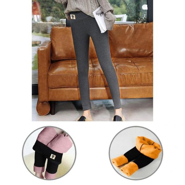 

women's pants & capris leggings lady thermal slim comfy warm stretchy, Black;white