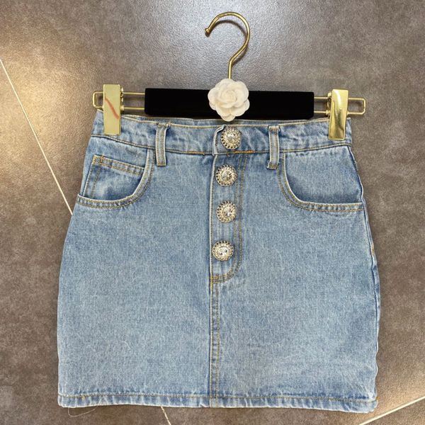 

summer fashion casual solid patchwork diamond buckle buttocks denim short skirt women sd188 210525, Black